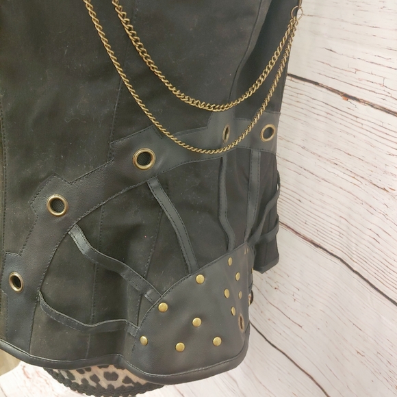 Black corset size 38-43 inch waist full coverage - Picture 4 of 7